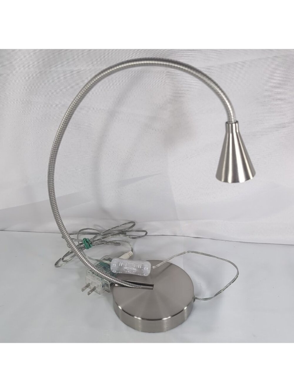 IKEA Tived Silver Stainless Steel Gooseneck Flexible Accent Lamp Adjustable - Picture 12 of 14